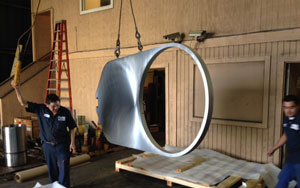 Large part being lifted from the chrome line
